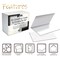 Better Office Products All Occasion Greeting Cards & Envs, Box Set, 4in. x 6in. 6 Elegant Gold Geometric Designs, 50PK 64557 - alternate 6